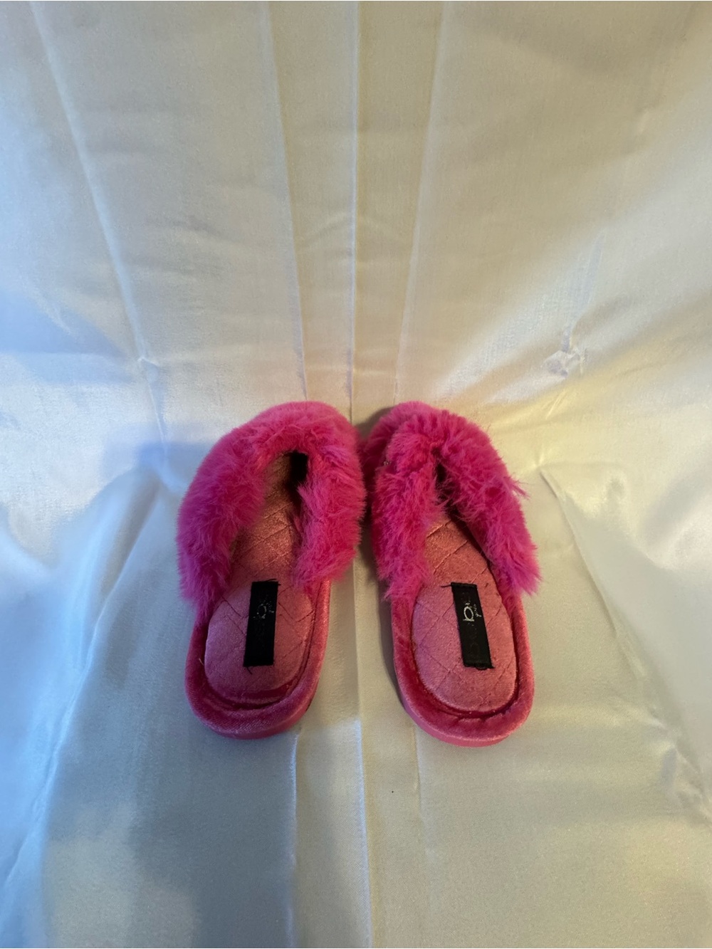 Bebe Fuzzy Slippers - Picture 3 of 5